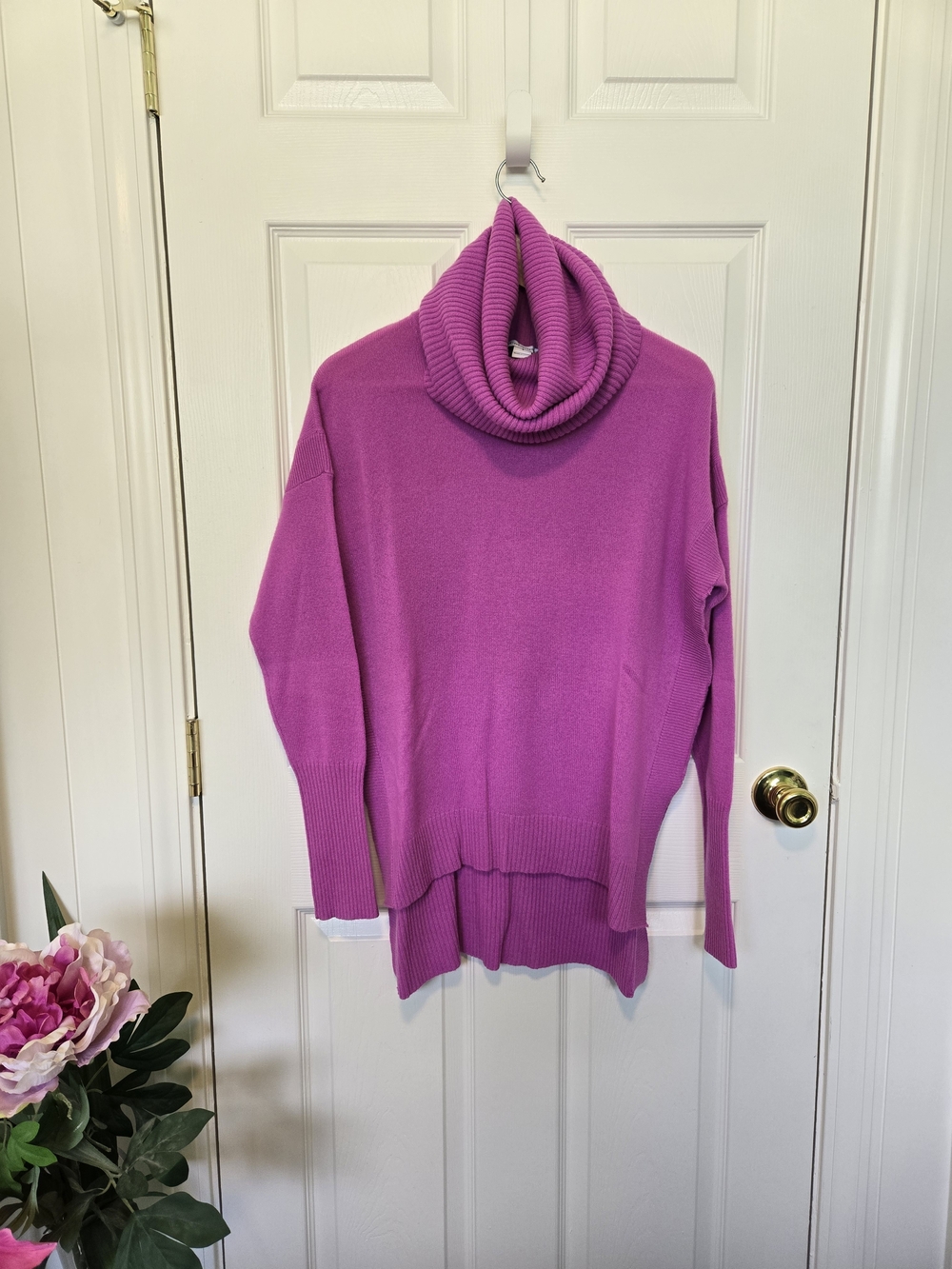 DVF Women's Cowl Neck Cashmere Sweater, Sz S
